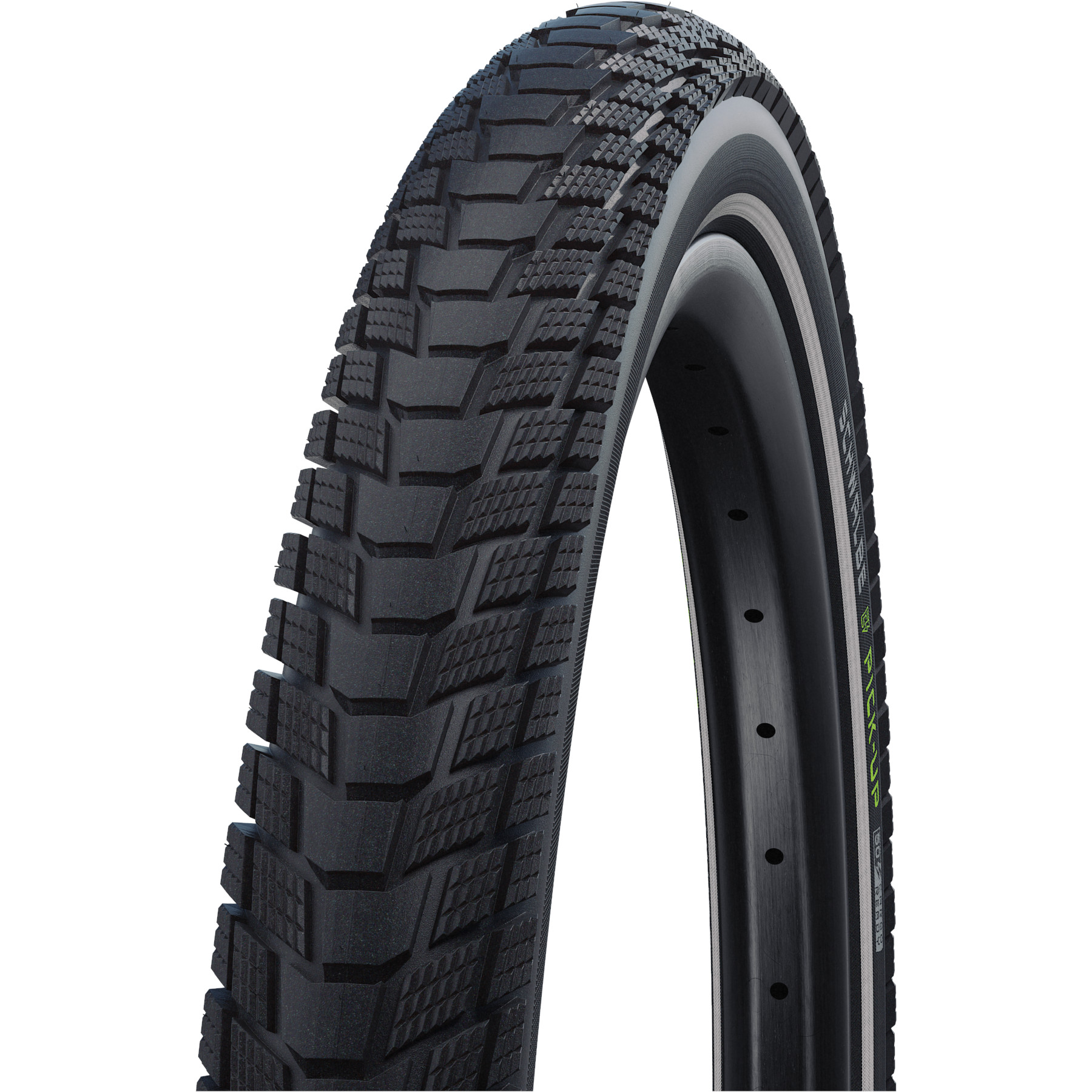 Picture of Schwalbe Pick-Up Wire Bead Tire - Performance  | Addix E | Super Defense - ECE-R75 - 20x2.15&quot; | Black Reflex