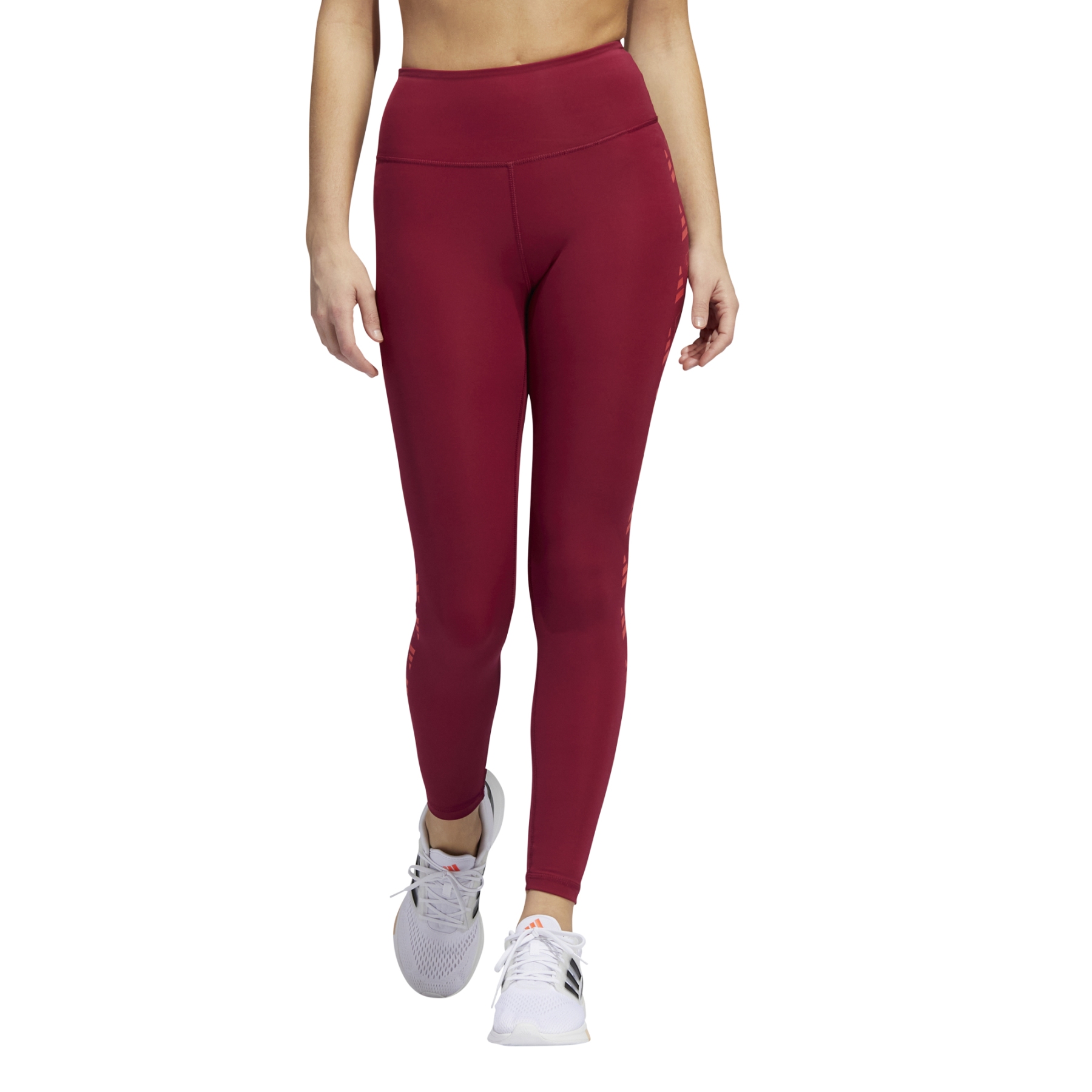 Picture of adidas Optime 3-Bar Training 7/8 Tights Women - legend burst HD4462