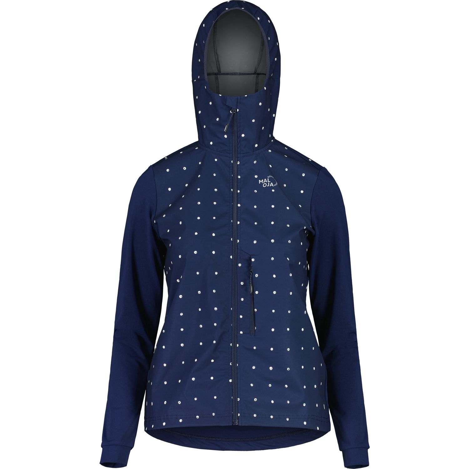 Picture of Maloja SennesM. Printed Nordic Hybrid Softshell Jacket Women - night sky bubbledots 8896