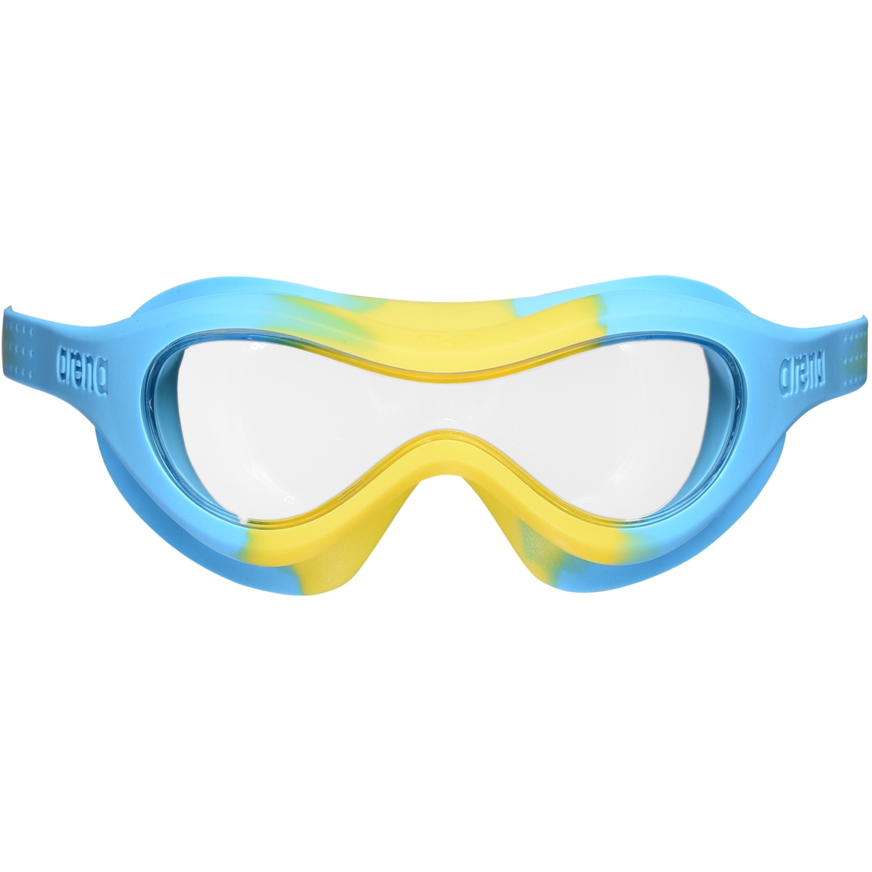 Lunettes de natation Arena Spider bleu avec verres transparents