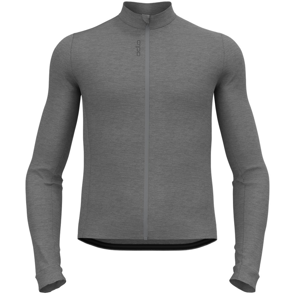 Picture of Odlo Performance Wool Long Sleeve Cycling Jersey Men - grey melange