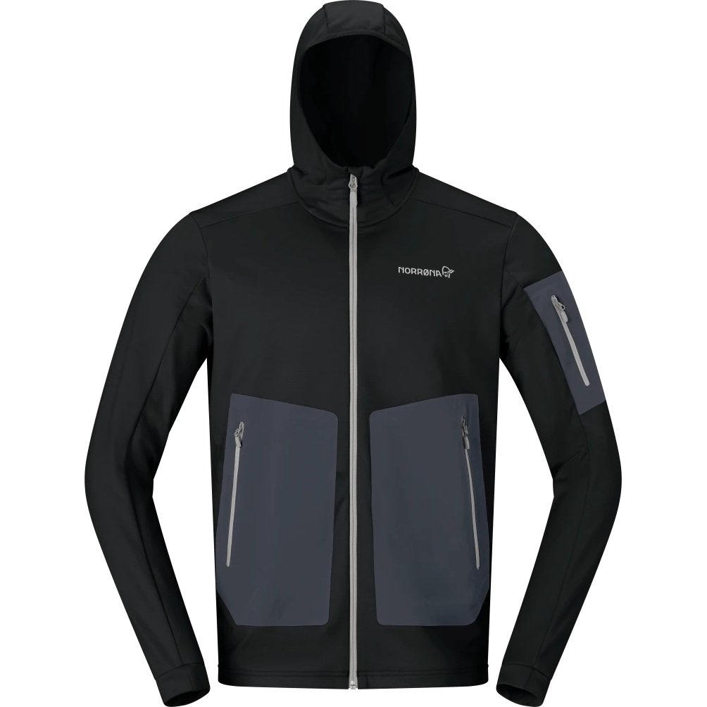 Norrona falketind warm2 stretch Hood Jacket Men - Caviar | BIKE24