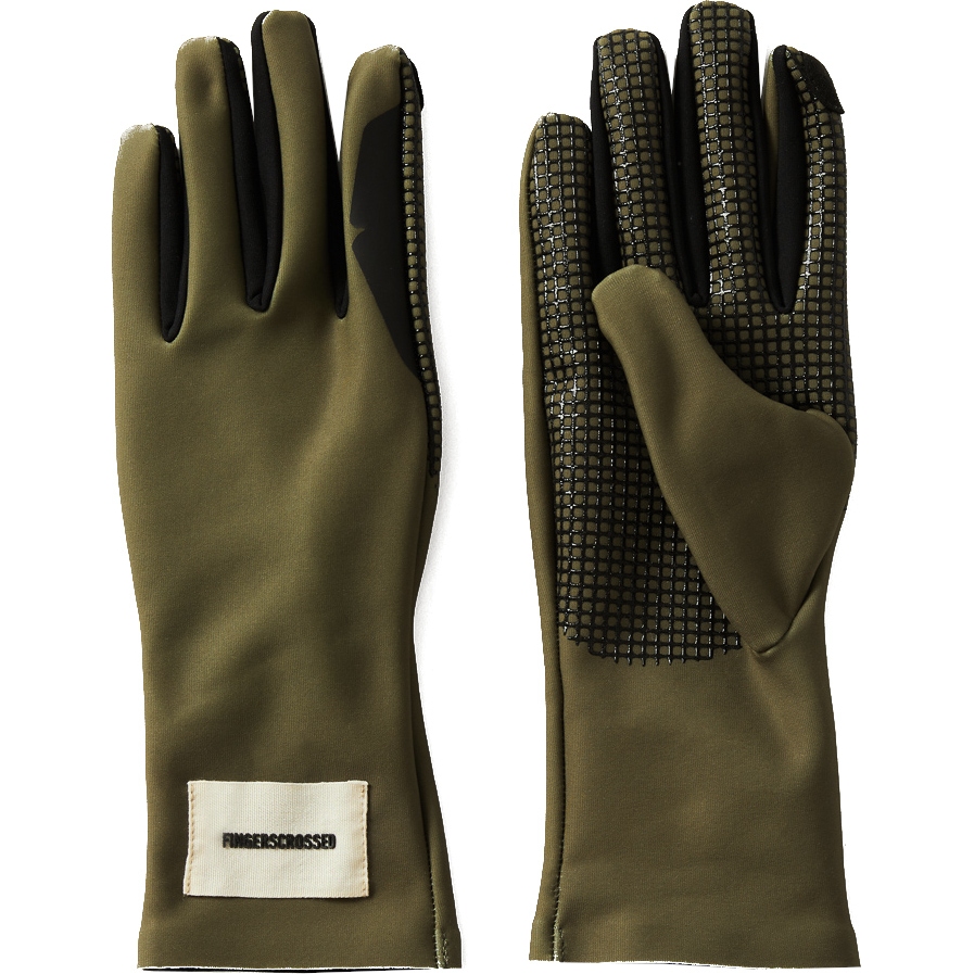 Picture of FINGERSCROSSED Mid Season Cycling Gloves - Olive