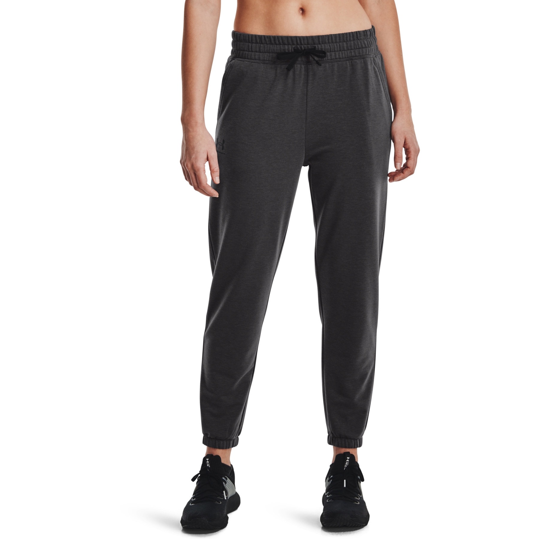 Under Armour Womens UA Rival Terry Joggers Grey XS