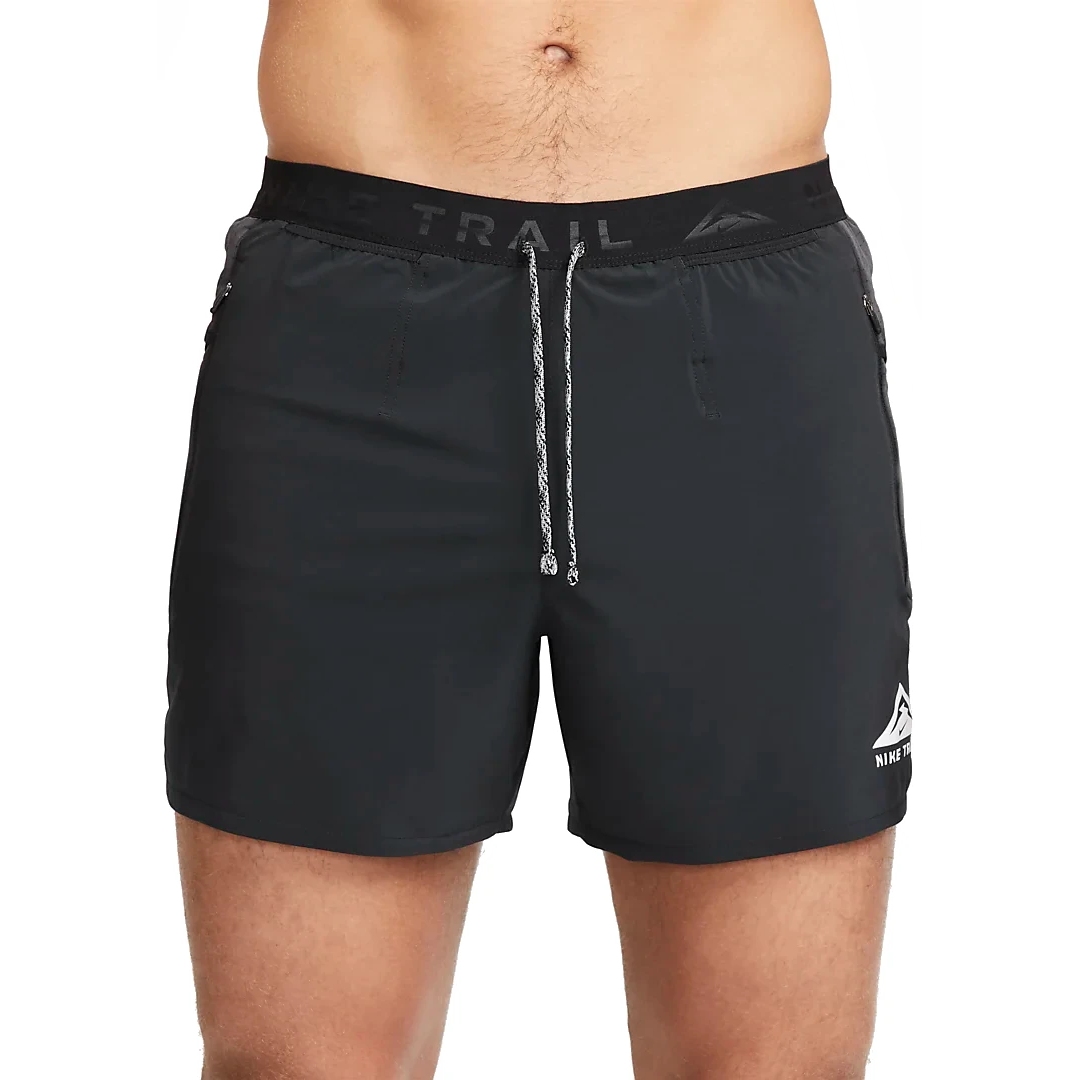 Image of Nike Dri-FIT 5" Trail Running Shorts Men - black/dark smoke grey/white DV9311-010
