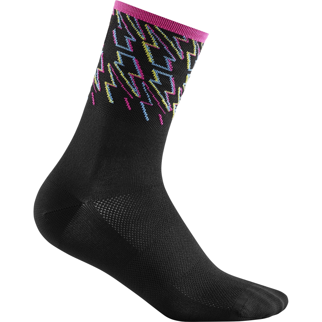 Picture of CUBE Blackline High Cut Socks - black&#039;n&#039;blue&#039;n&#039;pink
