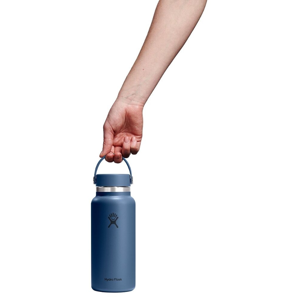 Hydro Flask 32oz Wide Mouth Insulated Bottle + Flex Cap - 946ml - Harbor  Blue | BIKE24
