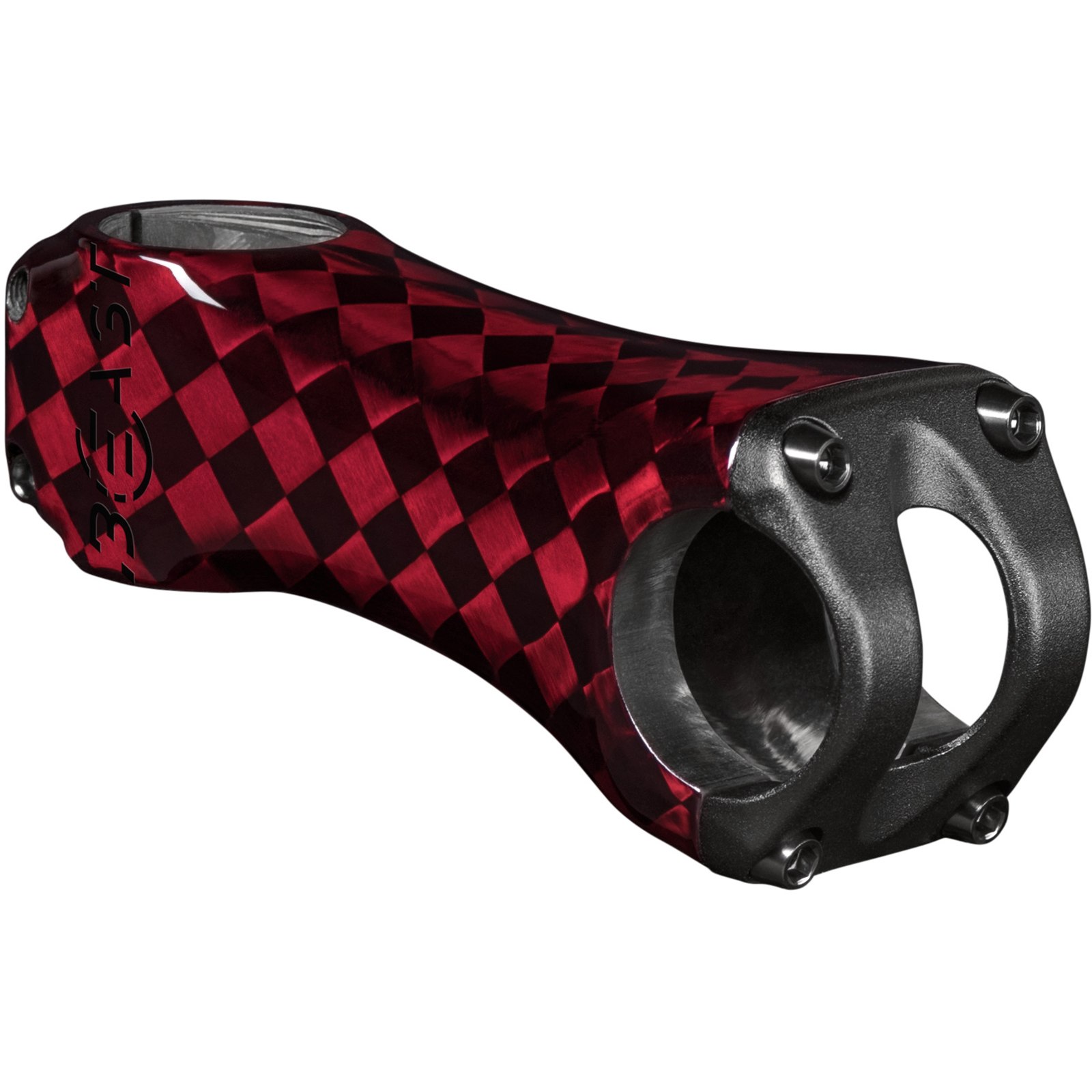 Image of Beast Components Road Carbon Stem 31.8mm - 6° - SQUARE red