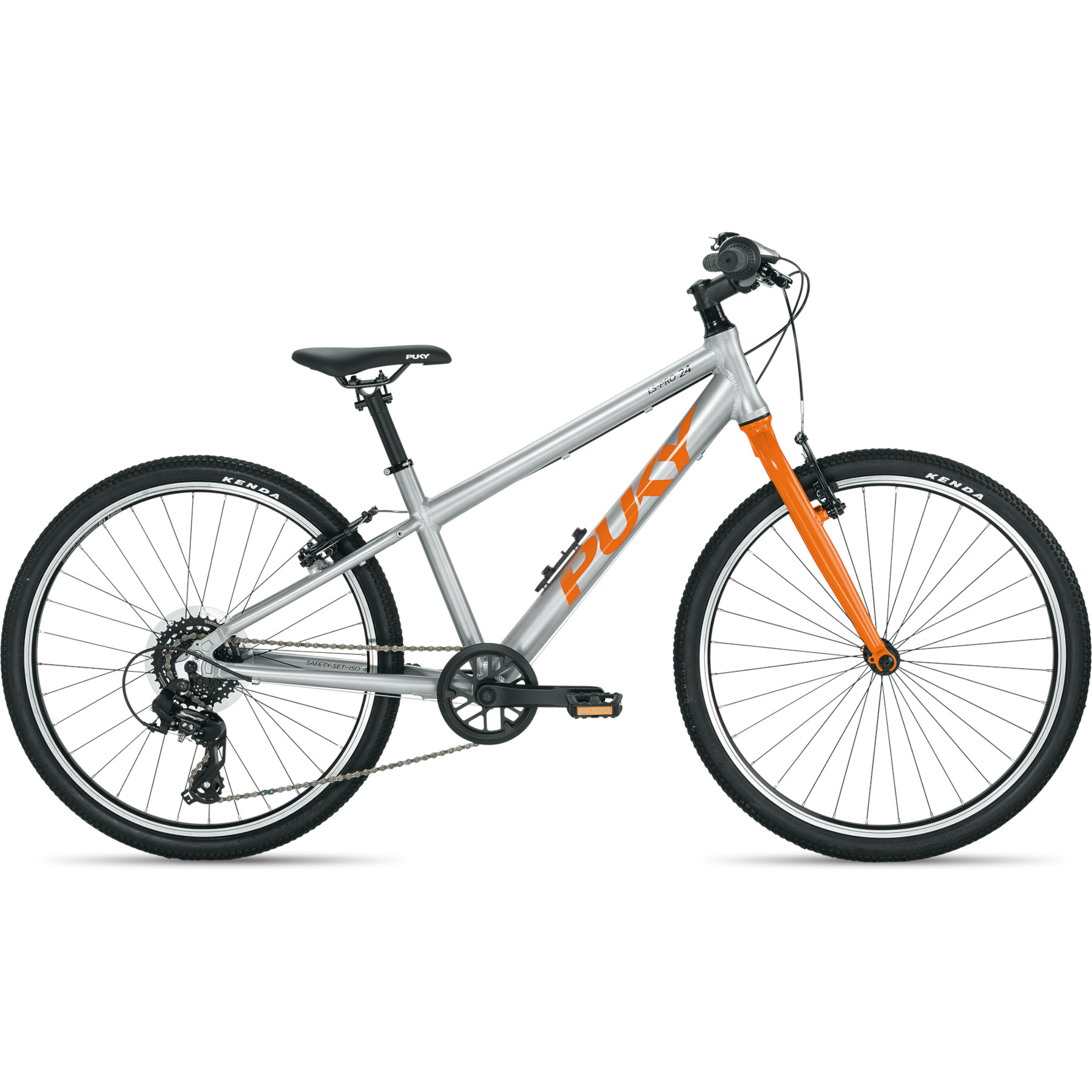 Productfoto van Puky LS-PRO 24-8 Children´s Bike - 24&quot; | 8-Speed - silver/orange