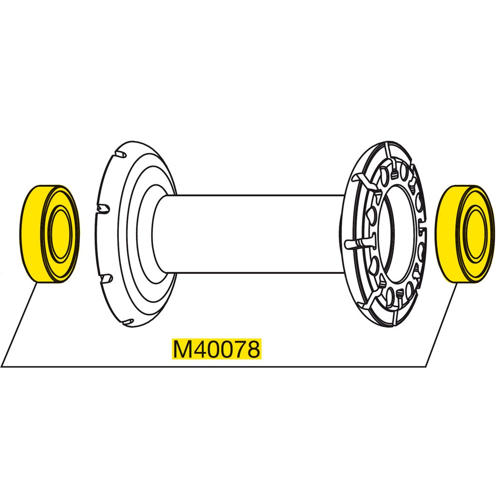 Image of Mavic Hub Bearings for Front Wheels 6901 - 12x24x6mm - M40078