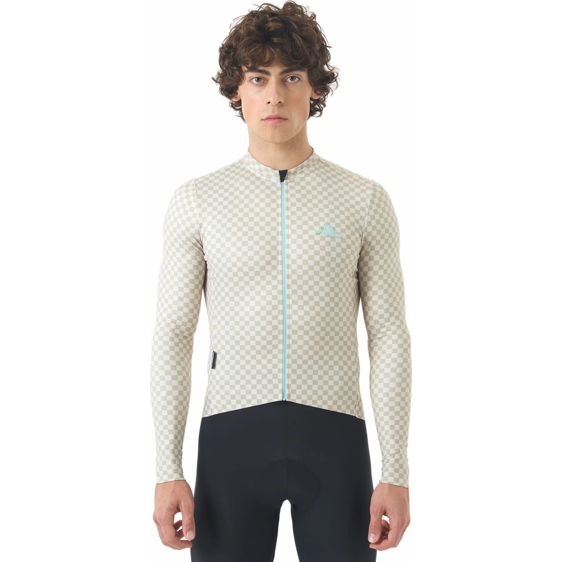 Мужская майка Café du Cycliste Constance с длинным рукавом - puddle