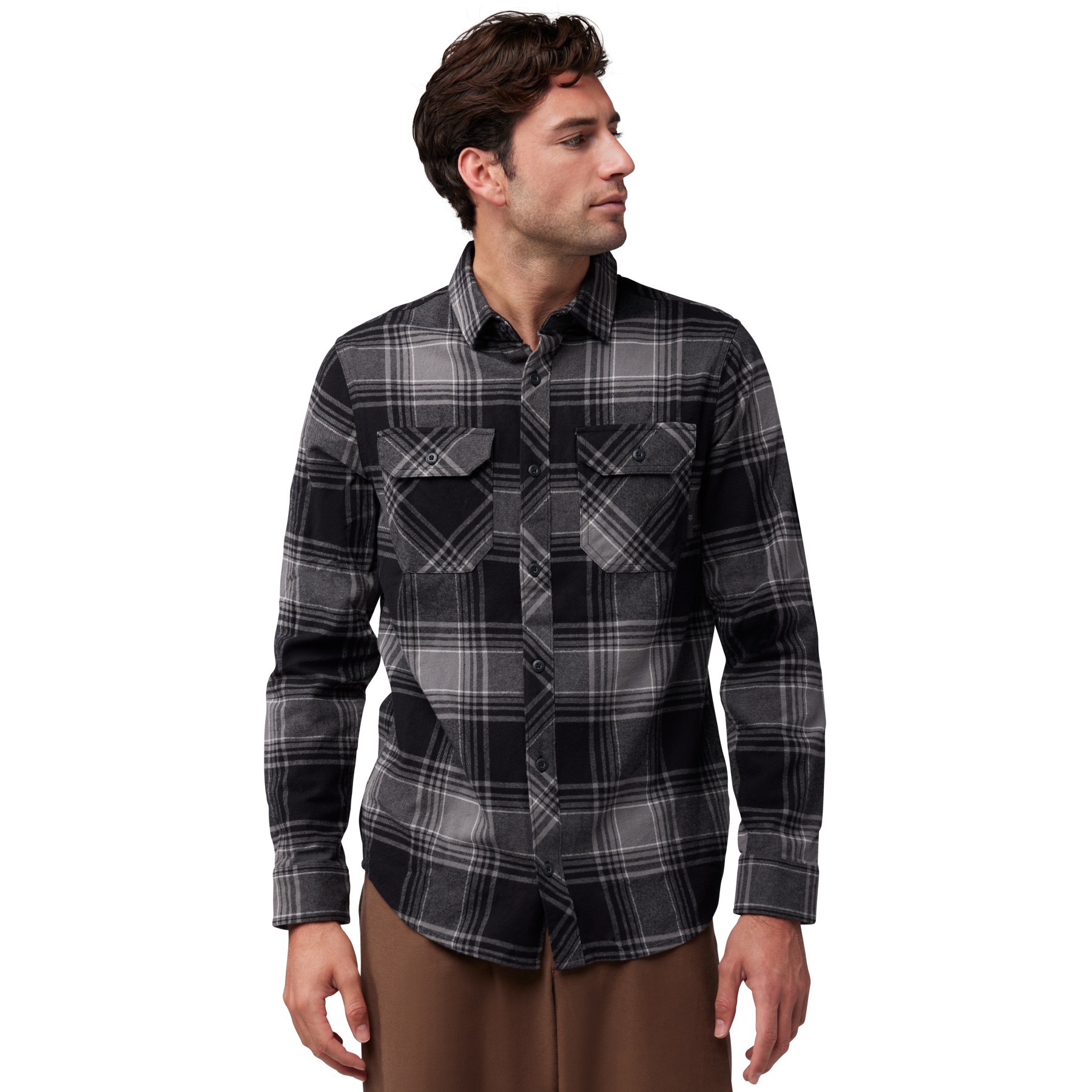 Bild von FOX Traildust Flanelhemd Herren - schwarz