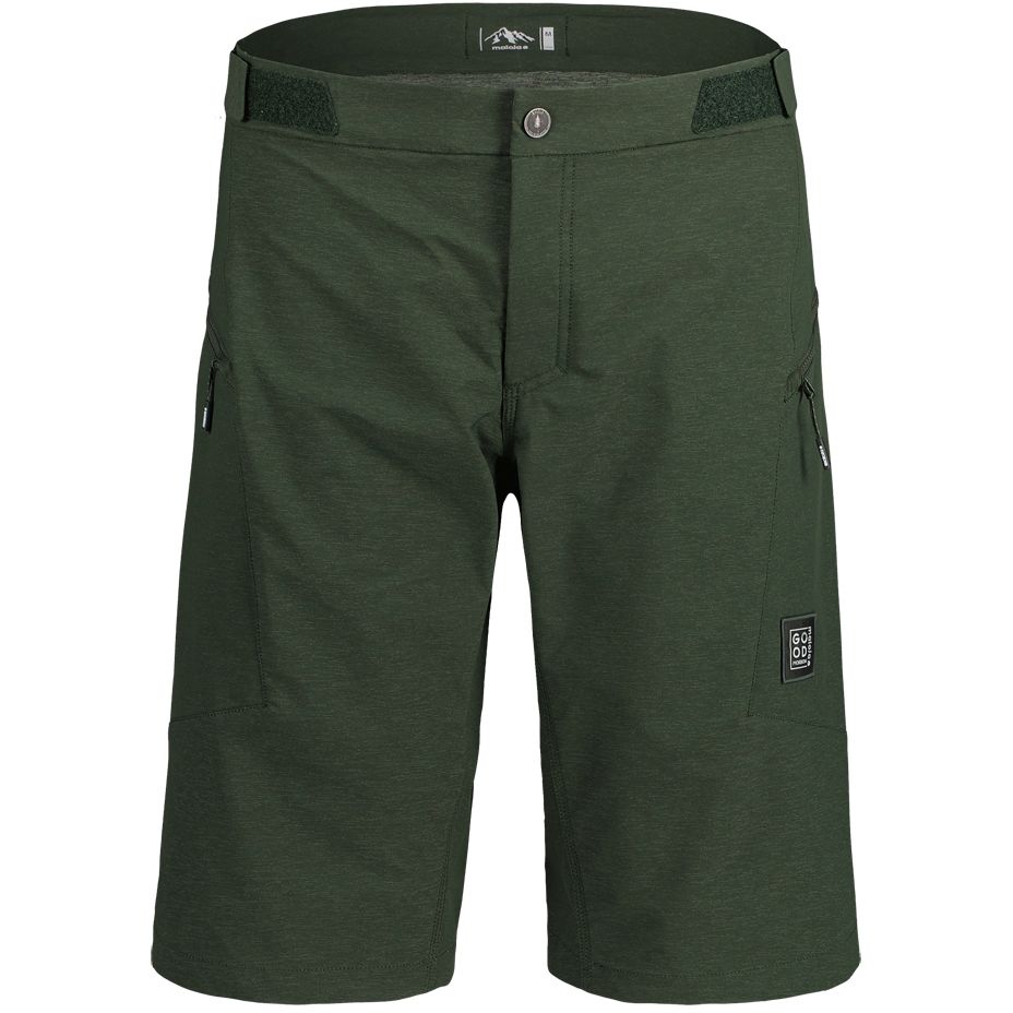 Maloja Pantalones Cortos Enduro Hombre ThymianM. deep forest 0550