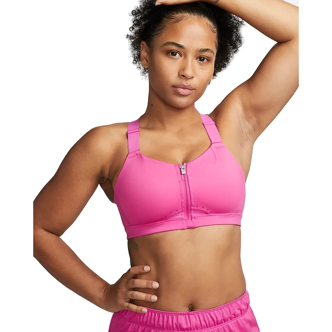 Women's High Support Sculpt Zip-Front Sports Bra - All in Motion Clay Pink  40DD