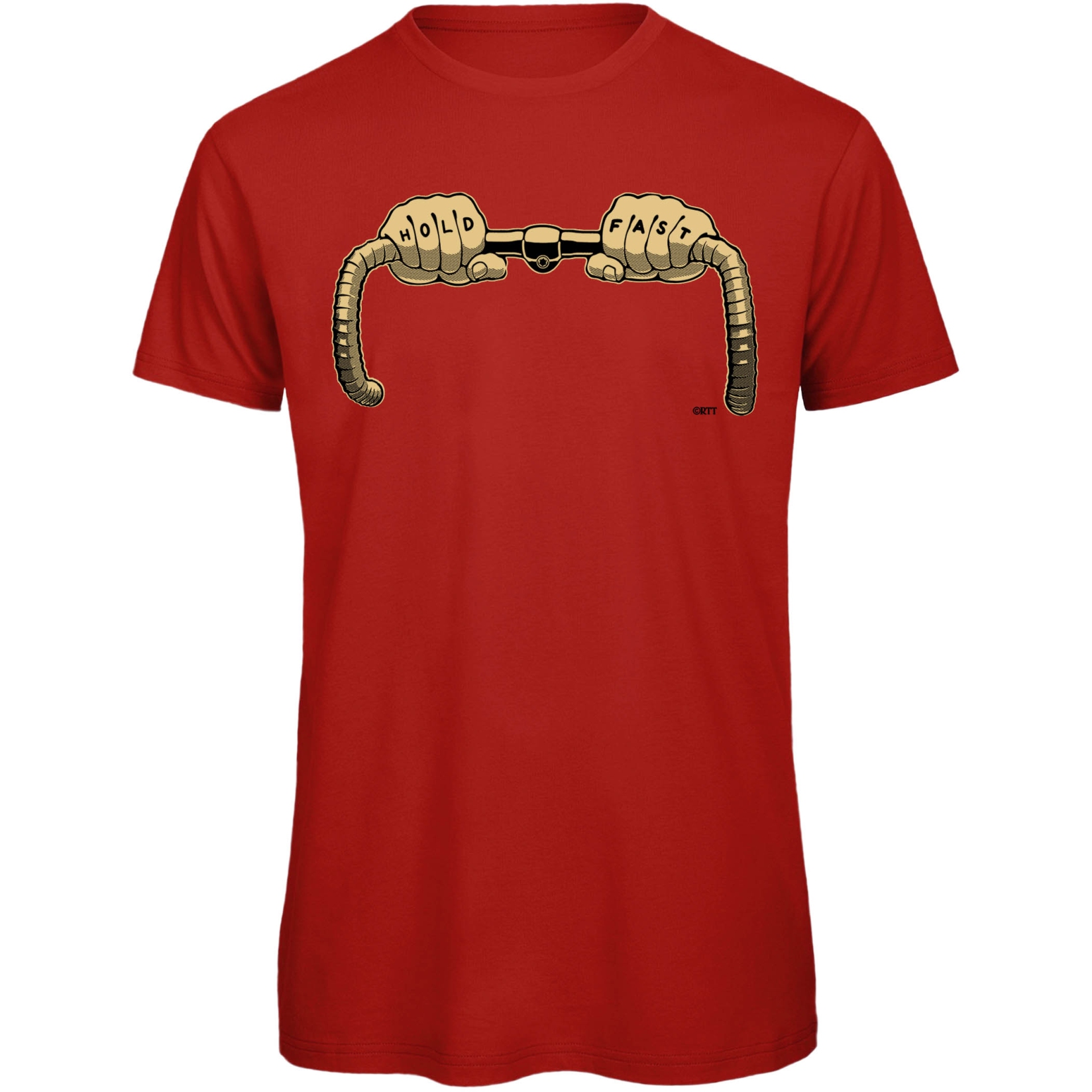 Image of RTTshirts Bike T-Shirt Hold Fast - red
