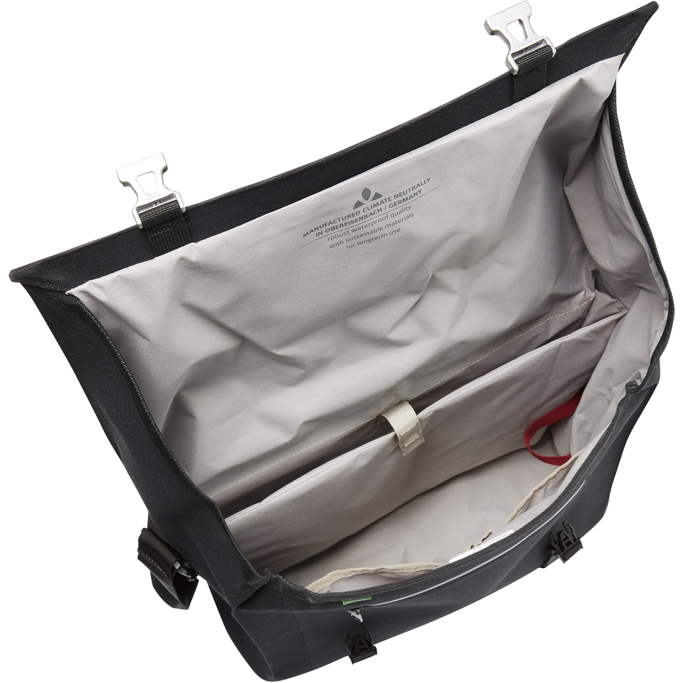 Sac Vélo VAUDE Messenger Bike Bag L Noir - étanche Et Réfléchissant - Neuf