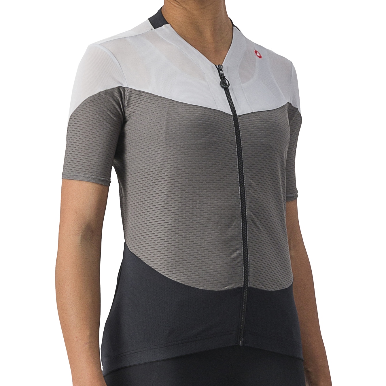 Castelli Gradient Color Block Jersey Women gunmetal grey/silver grey 125