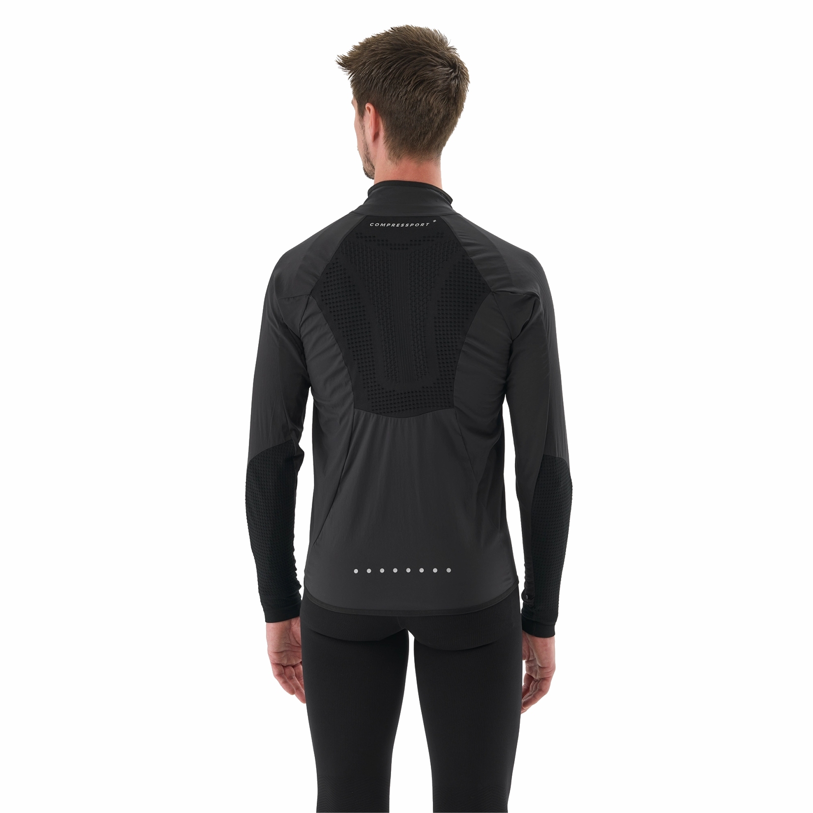 Compressport Hurricane Windproof Jacket Men - black | BIKE24