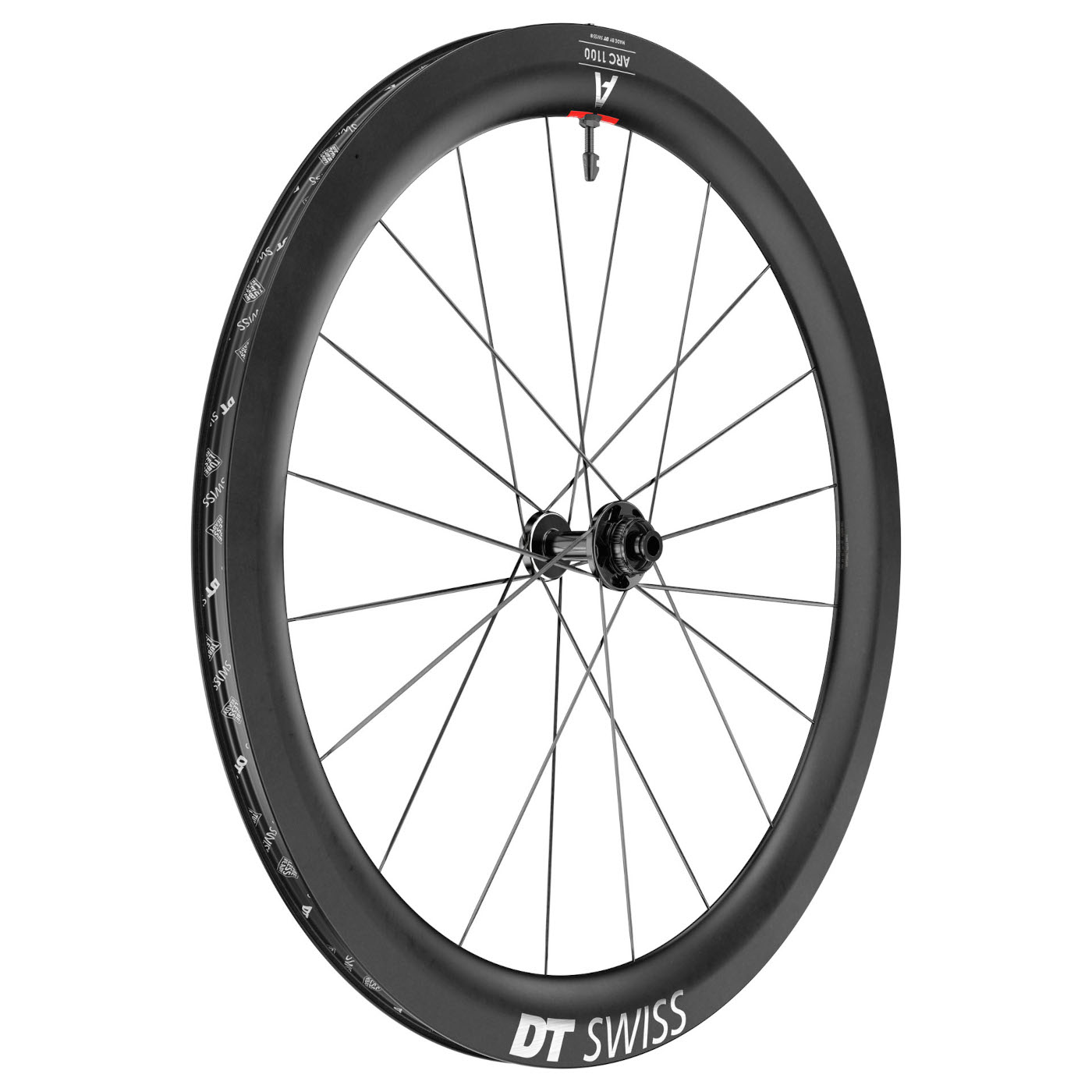 Immagine prodotto da DT Swiss Ruota Anteriore - ARC 1100 DICUT 55 - 28&quot; | Carbonio | Clincher | Centerlock - 12x100mm