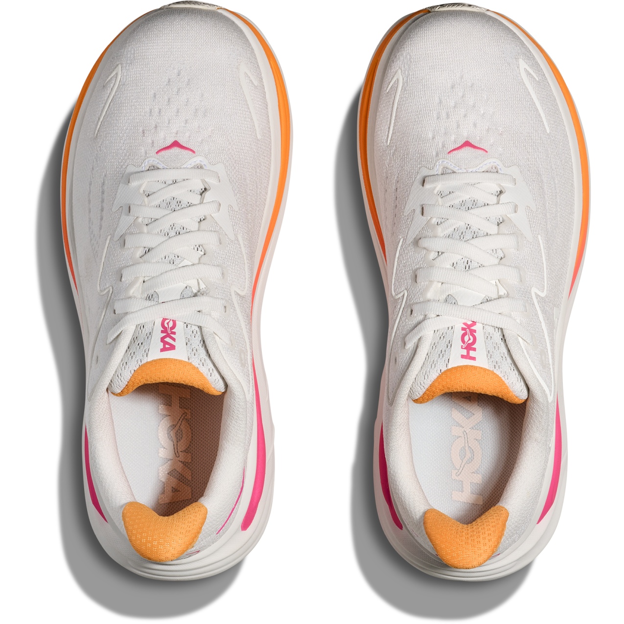 Hoka Clifton 10 Buty do biegania dla kobiet - white / electric