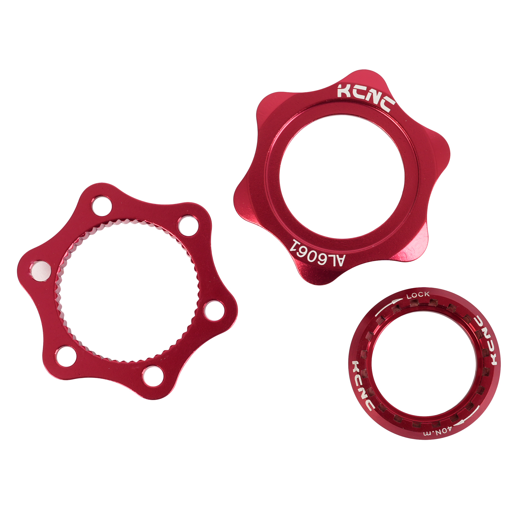KCNC Center Lock Adaptor for 6-Bolt Brake Discs - 20T - AL 6061