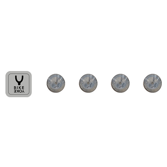 Produktbild von BikeYoke Sagma 3D Color Kit - Ersatz-Schrauben - silber/grau