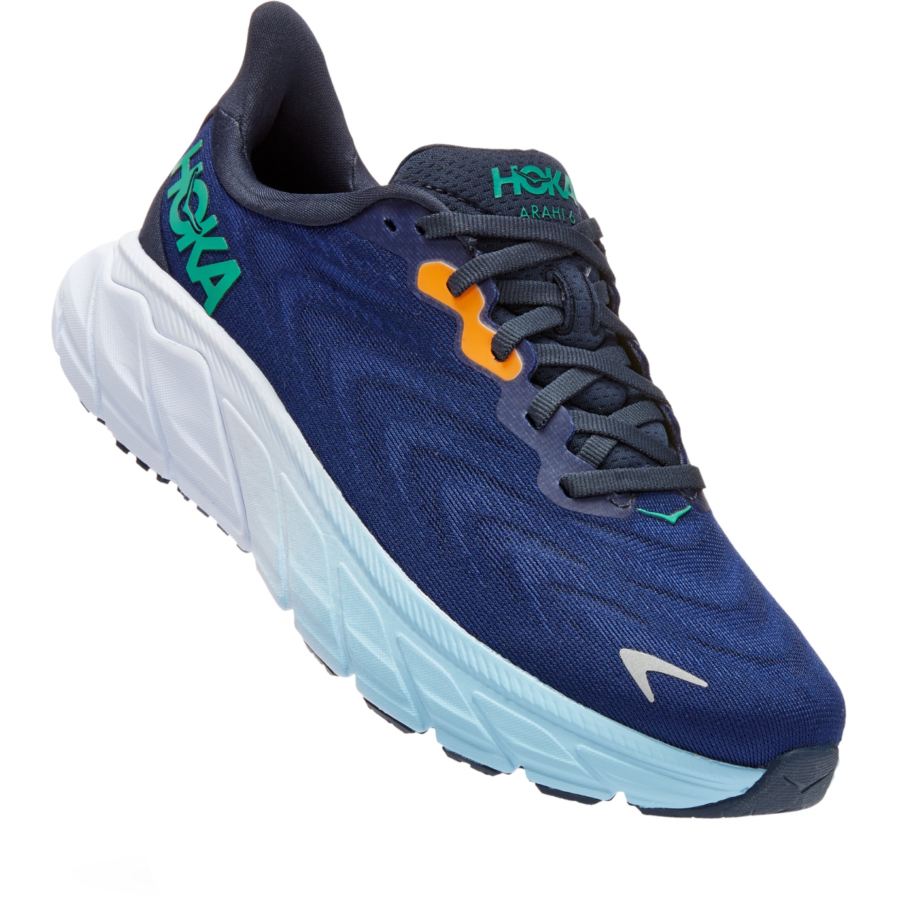 Image of Hoka Arahi 6 Women's Running Shoes - outer space / bellwether blue