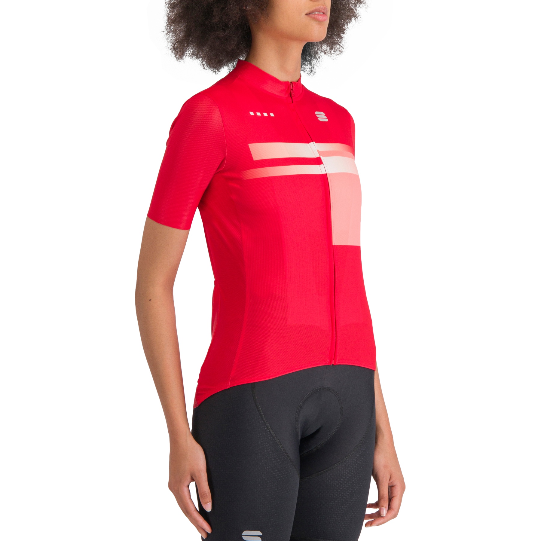 Picture of Sportful Gruppetto Jersey Women - 638 Tango Red Pink