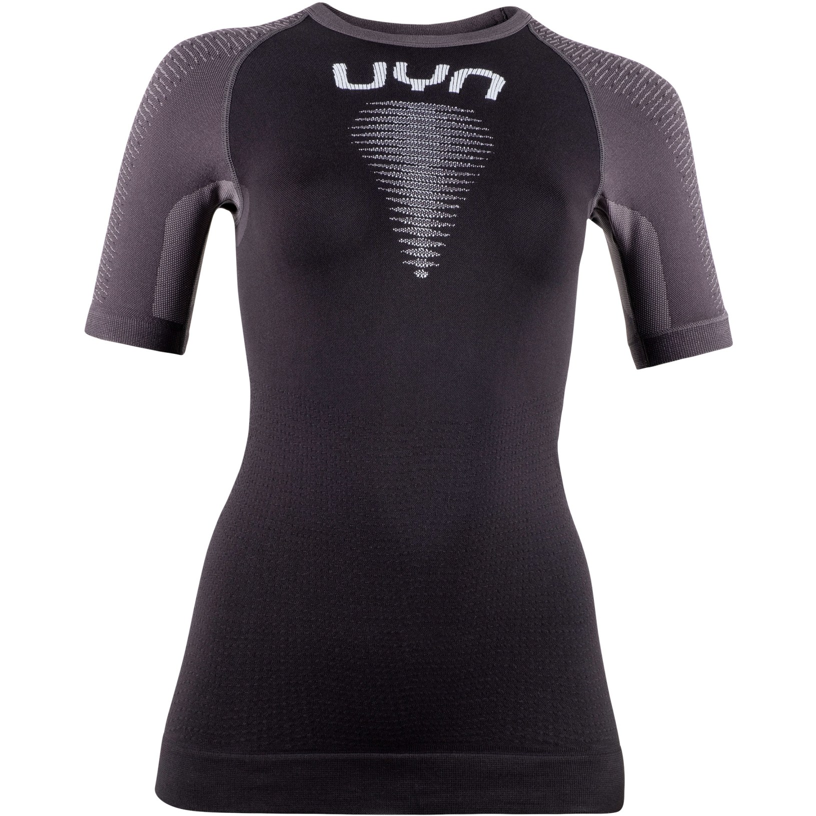 Produktbild von UYN Marathon Running T-Shirt Damen - L/XL - blackboard/charcoal/white