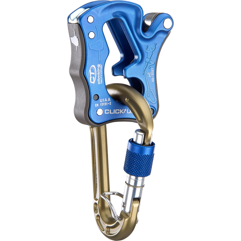 Picture of Climbing Technology Click Up Belay Device - blue