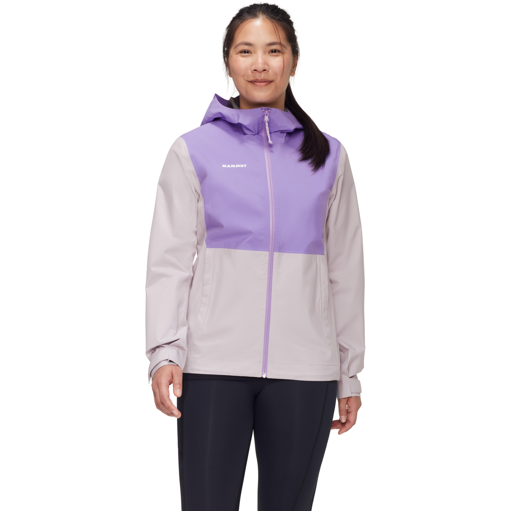 Picture of Mammut Linard Light Hardshell Hooded Jacket Women - alpine calamint-lavandin