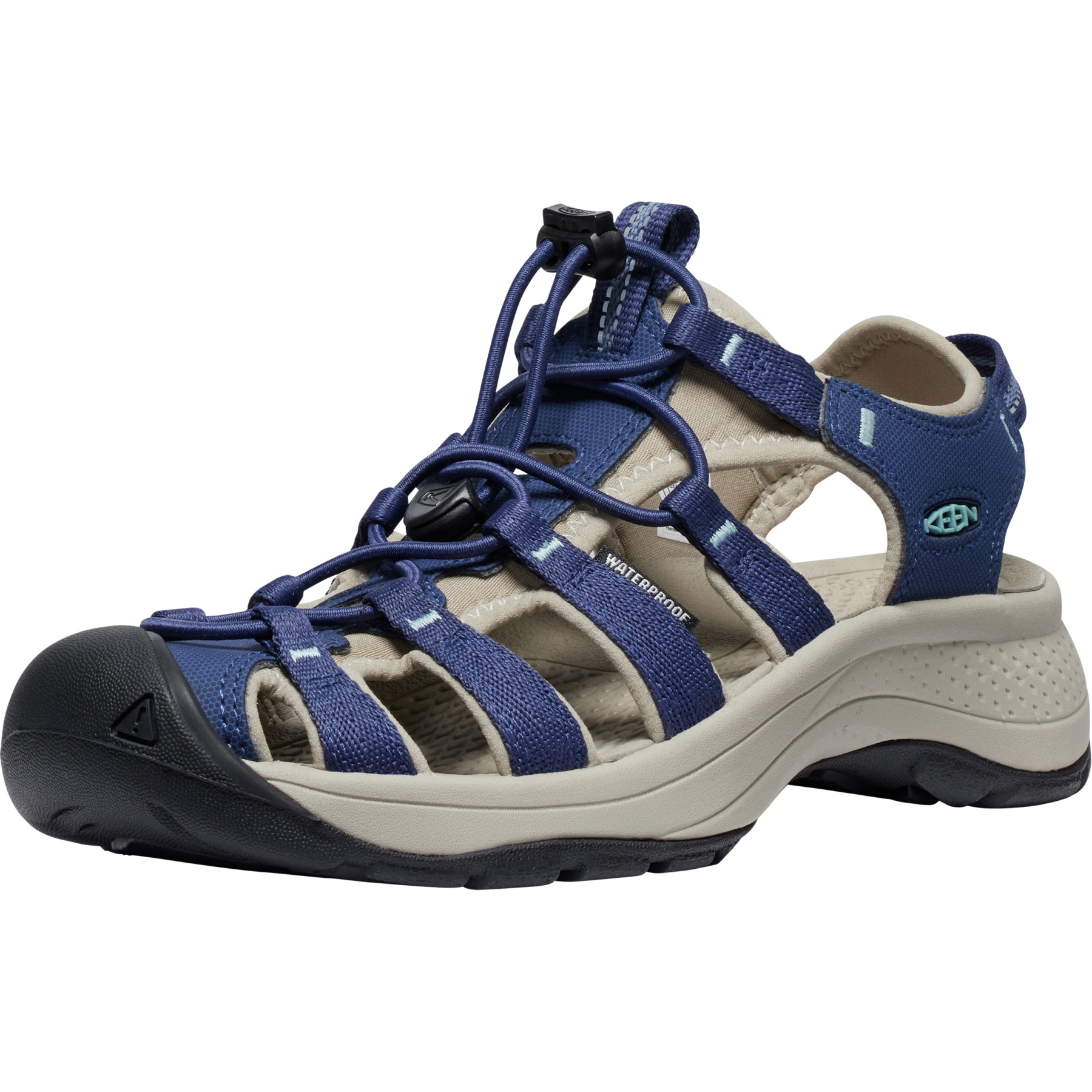 Image of KEEN Astoria West Sandals Women - Naval Academy/Reef Waters