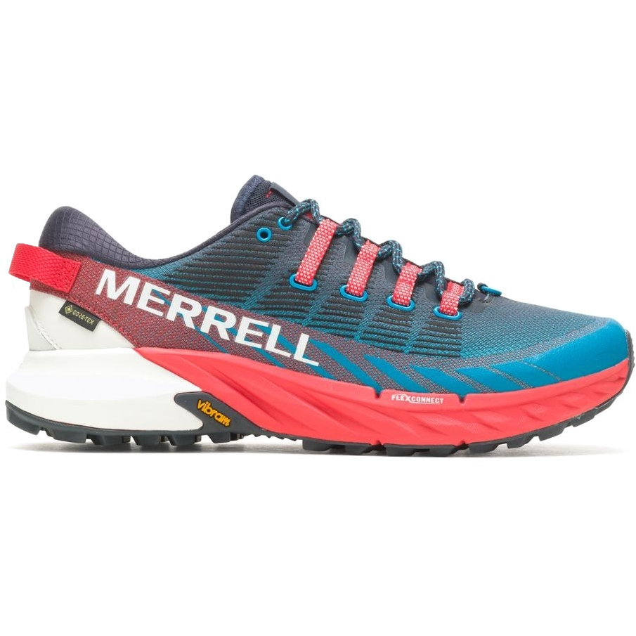 Picture of Merrell Agility Peak 4 GTX Trail Running Shoes Men - tahoe/lava