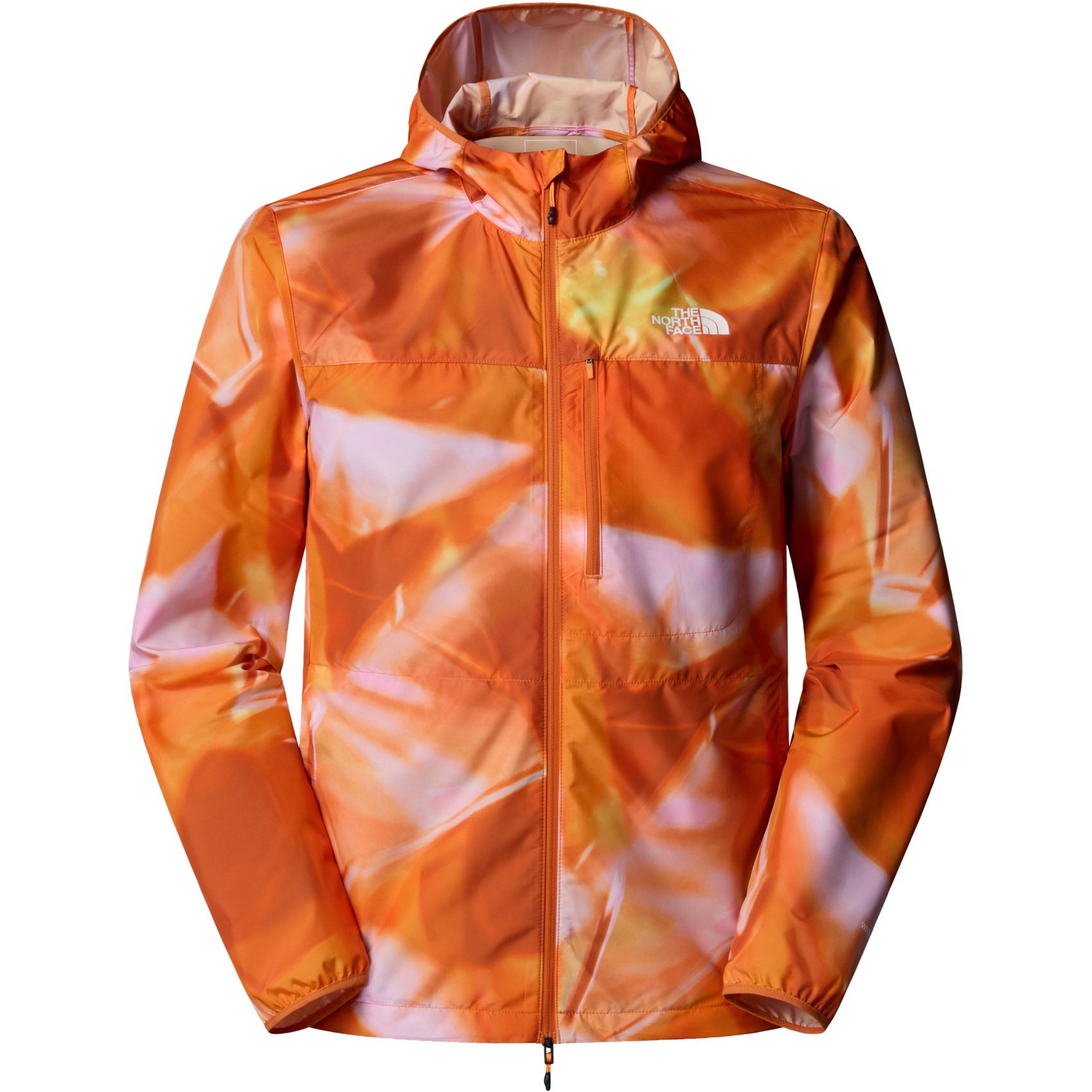 Produktbild von The North Face Higher Run Windjacke Herren - Digital Orange Prisms Print