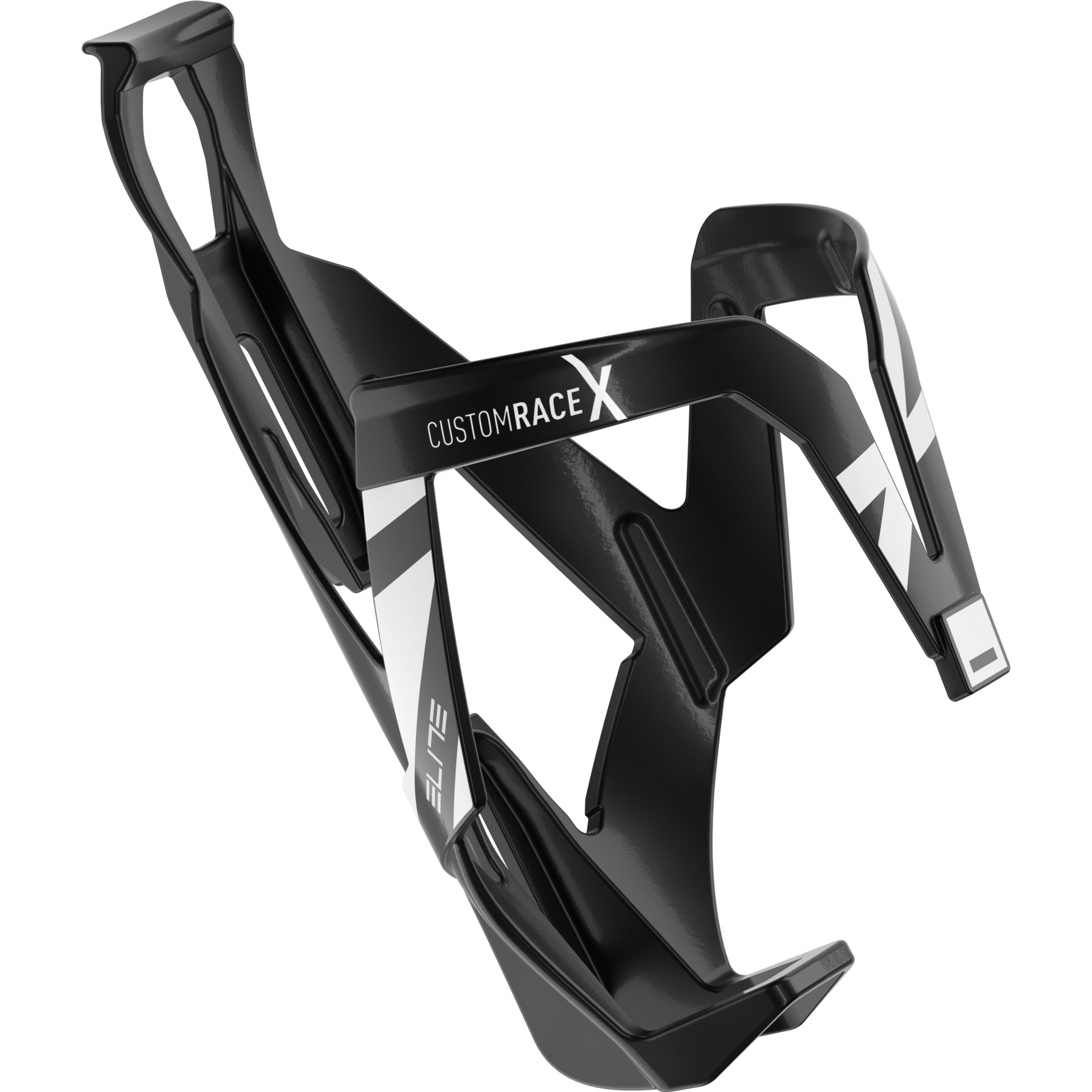 Produktbild von Elite Custom Race X Flaschenhalter - black/white glossy