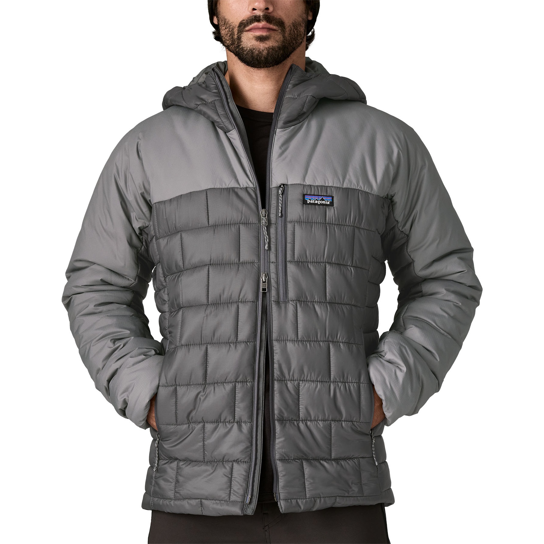 Patagonia Hi-Loft Nano Puff Hoody Men - Forge Grey | BIKE24