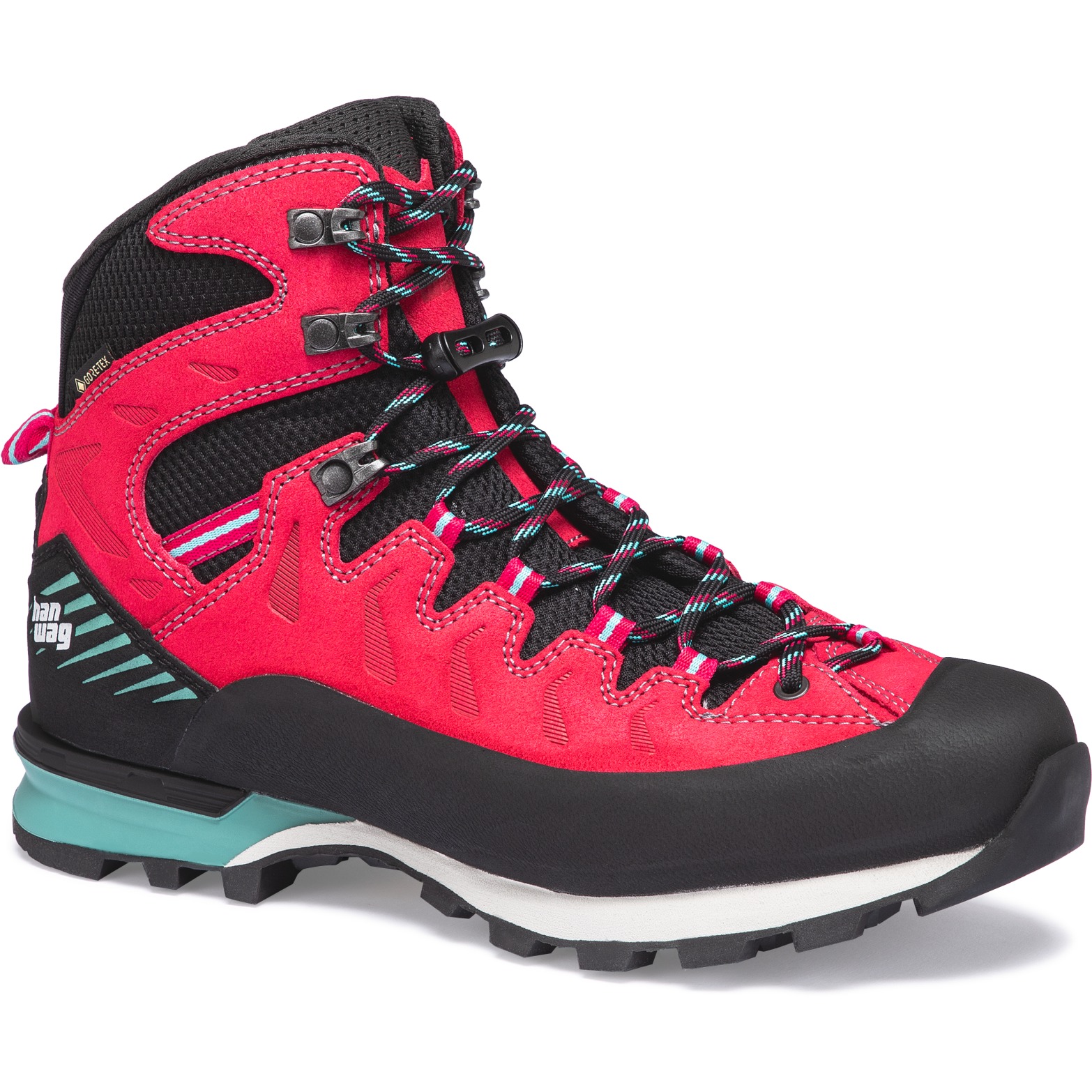 Picture of Hanwag Makra Pro GTX Mountaineering Boots Women - Pink/Mint