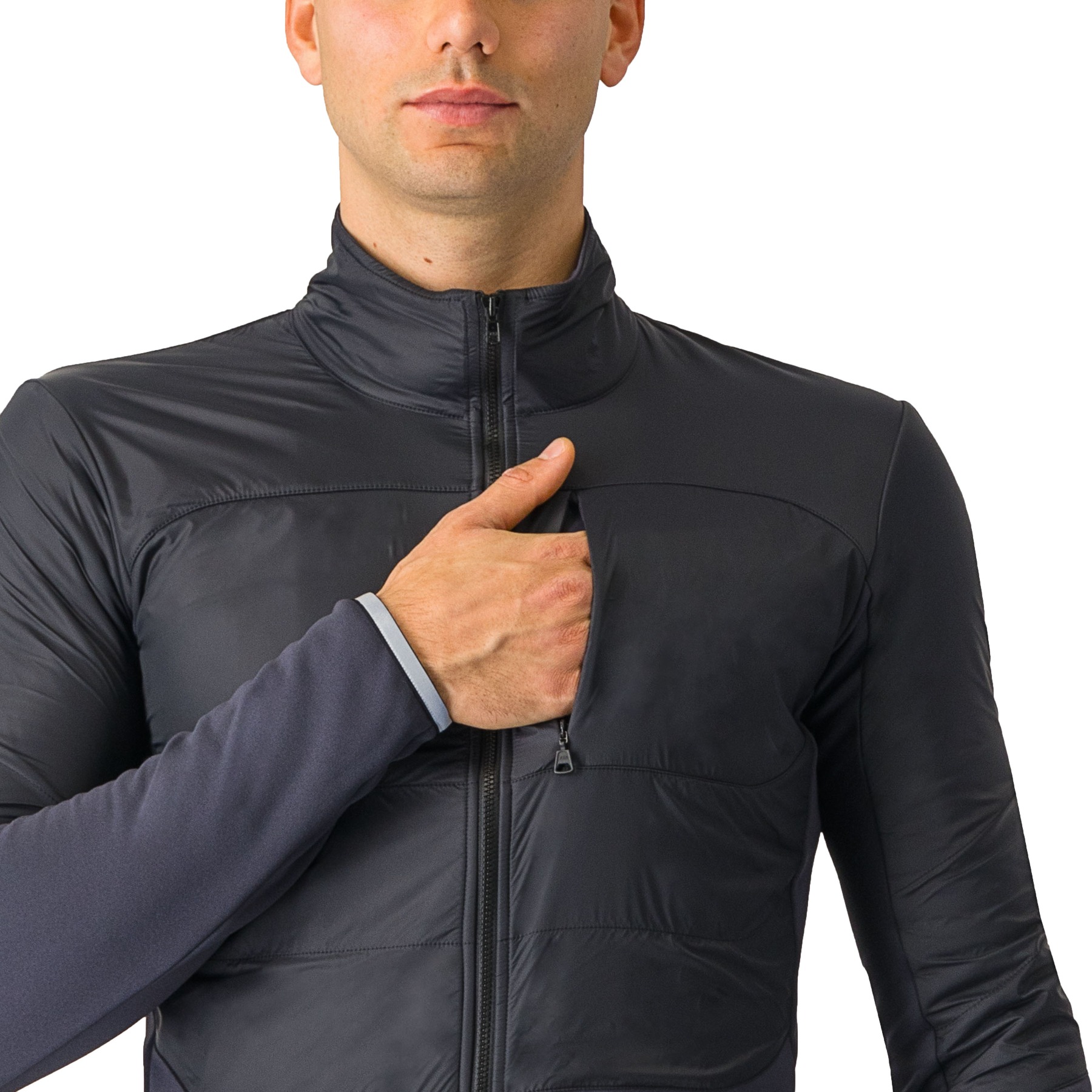Castelli Unlimited Jacket Men - pool blue/dark grey 457 | BIKE24