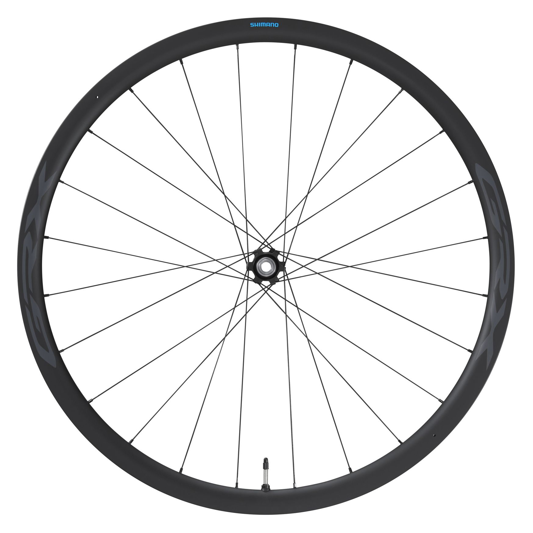 Picture of Shimano GRX WH-RX870-TL Front Wheel - 28&quot; | Carbon | Clincher/Tubeless | Centerlock - 12x100mm
