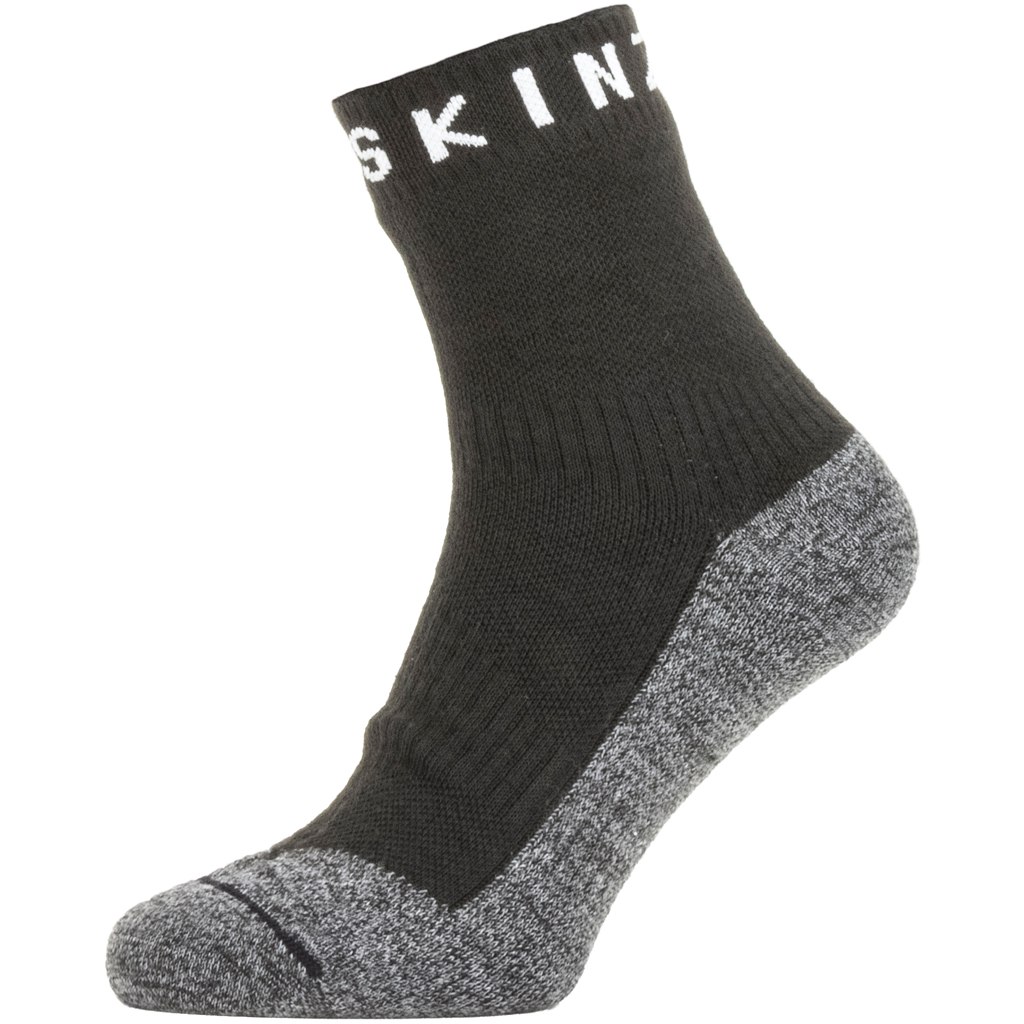 Produktbild von SealSkinz Wasserdichte, knöchellange Socken mit weicher Haptik für warmes Wetter - Black/Grey Marl/White