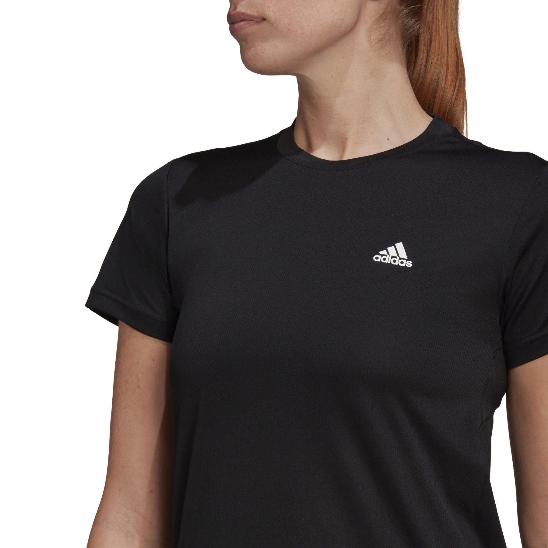 versneller Meer gijzelaar adidas Shirt Dames - LOUNGEWEAR Essentials Slim 3-Stripes - black/white  GL3788