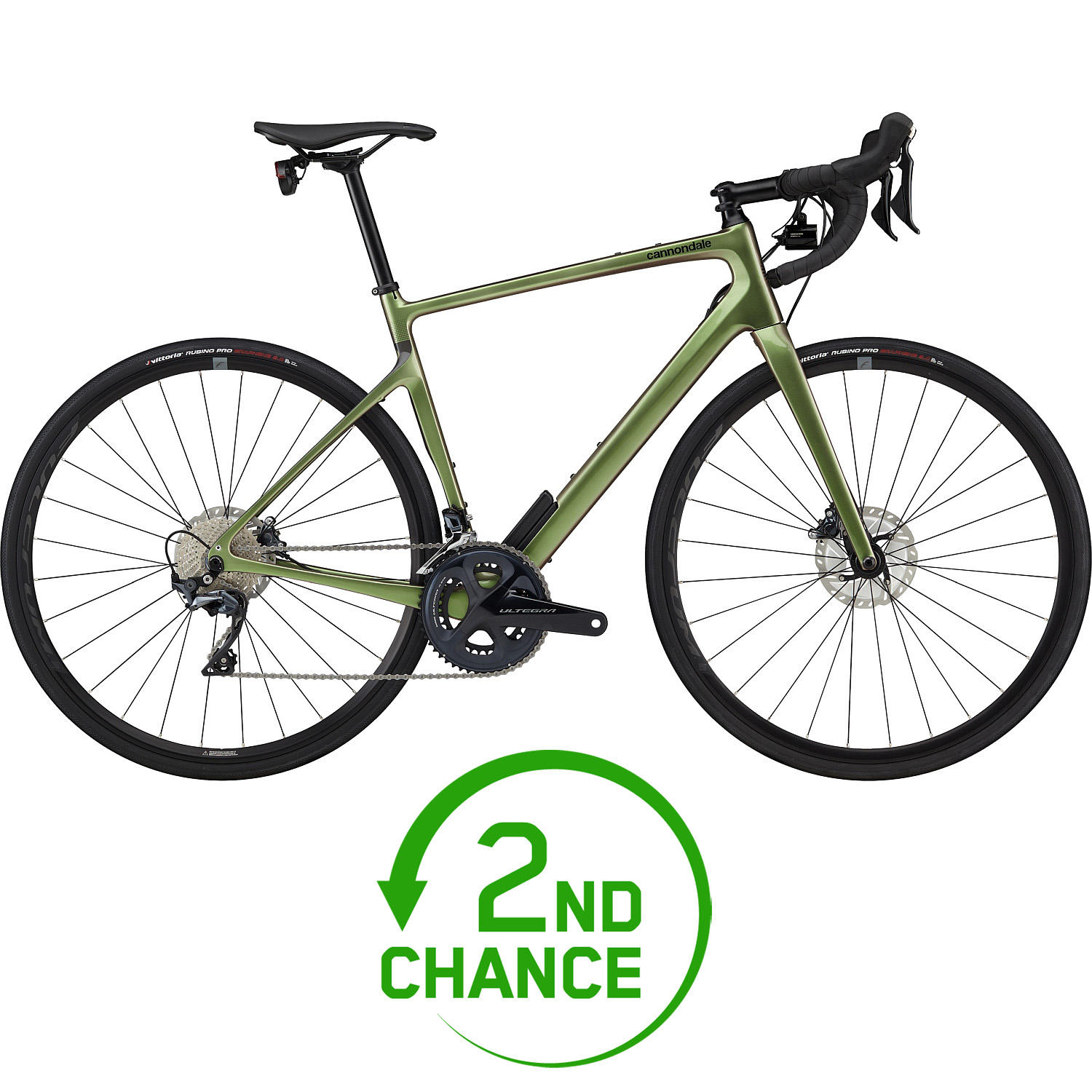 Picture of Cannondale SYNAPSE CARBON 2 RL - Shimano Ultegra Roadbike - 2023 - beetle green - 2nd Choice