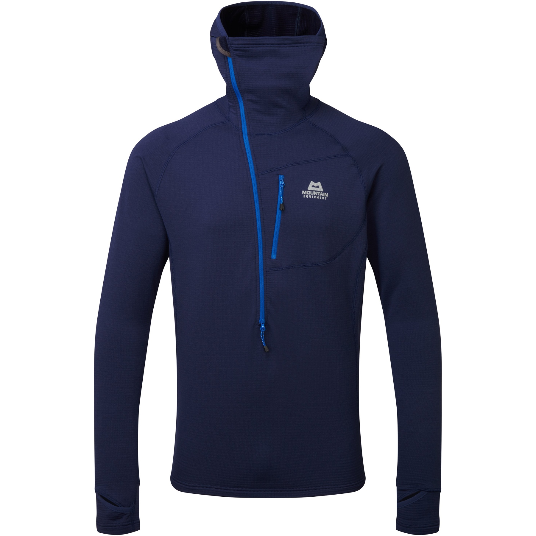 Picture of Mountain Equipment Eclipse Hooded Pullover Zip T ME-005727 - medieval blue