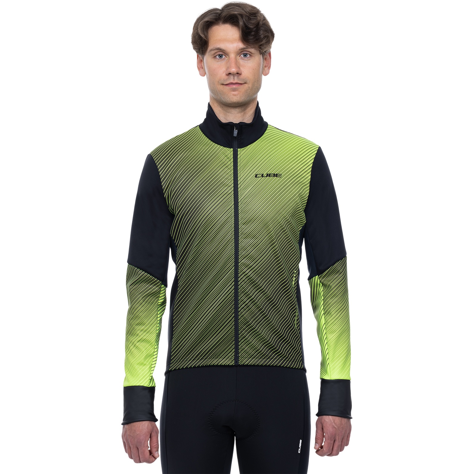 Picture of CUBE BLACKLINE Safety Softshell Jacket Men - black´n´neon yellow