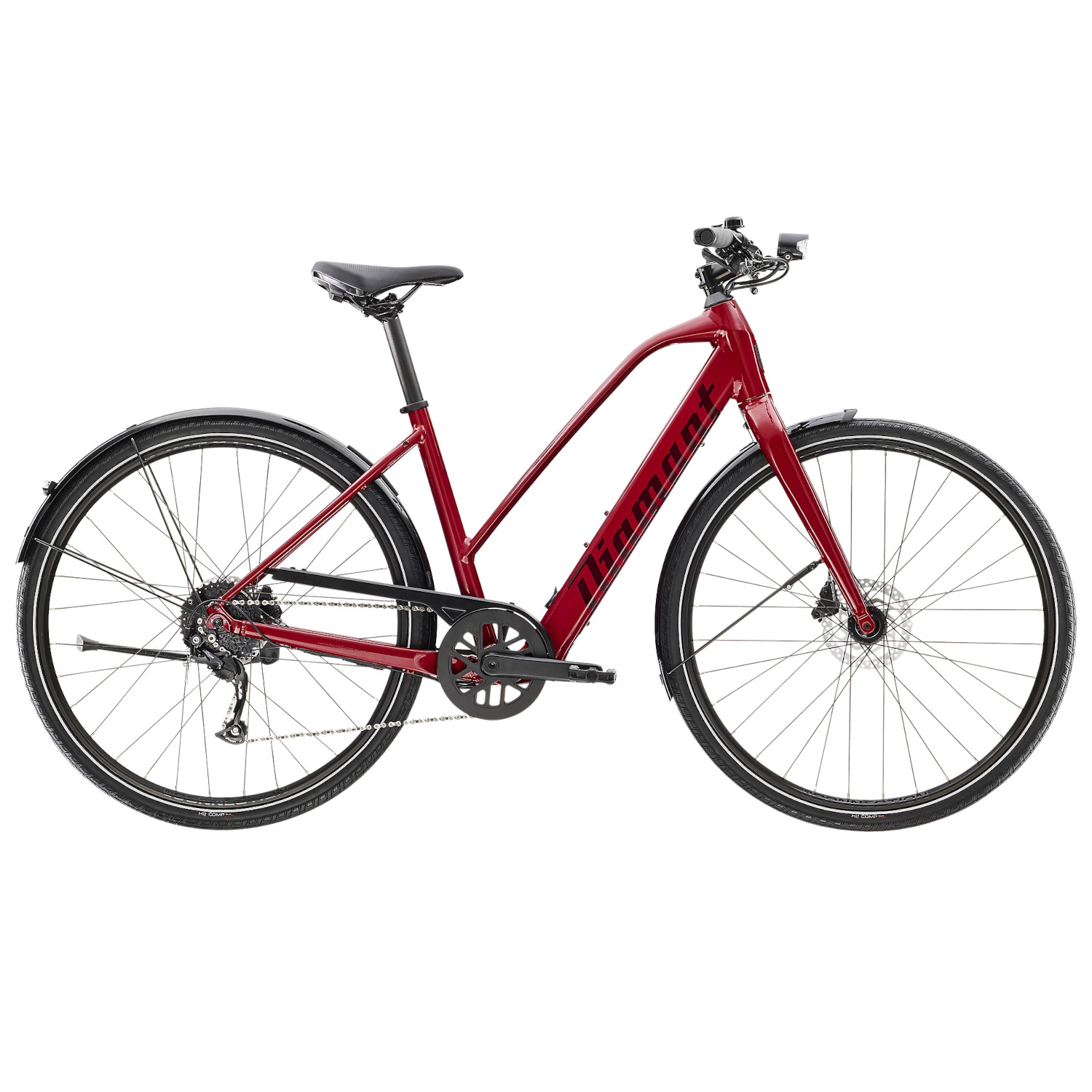 Foto de Diamant 365 Bicicleta Urbana Eléctrica Mujer - 2023 - Rojo aventurero metálico