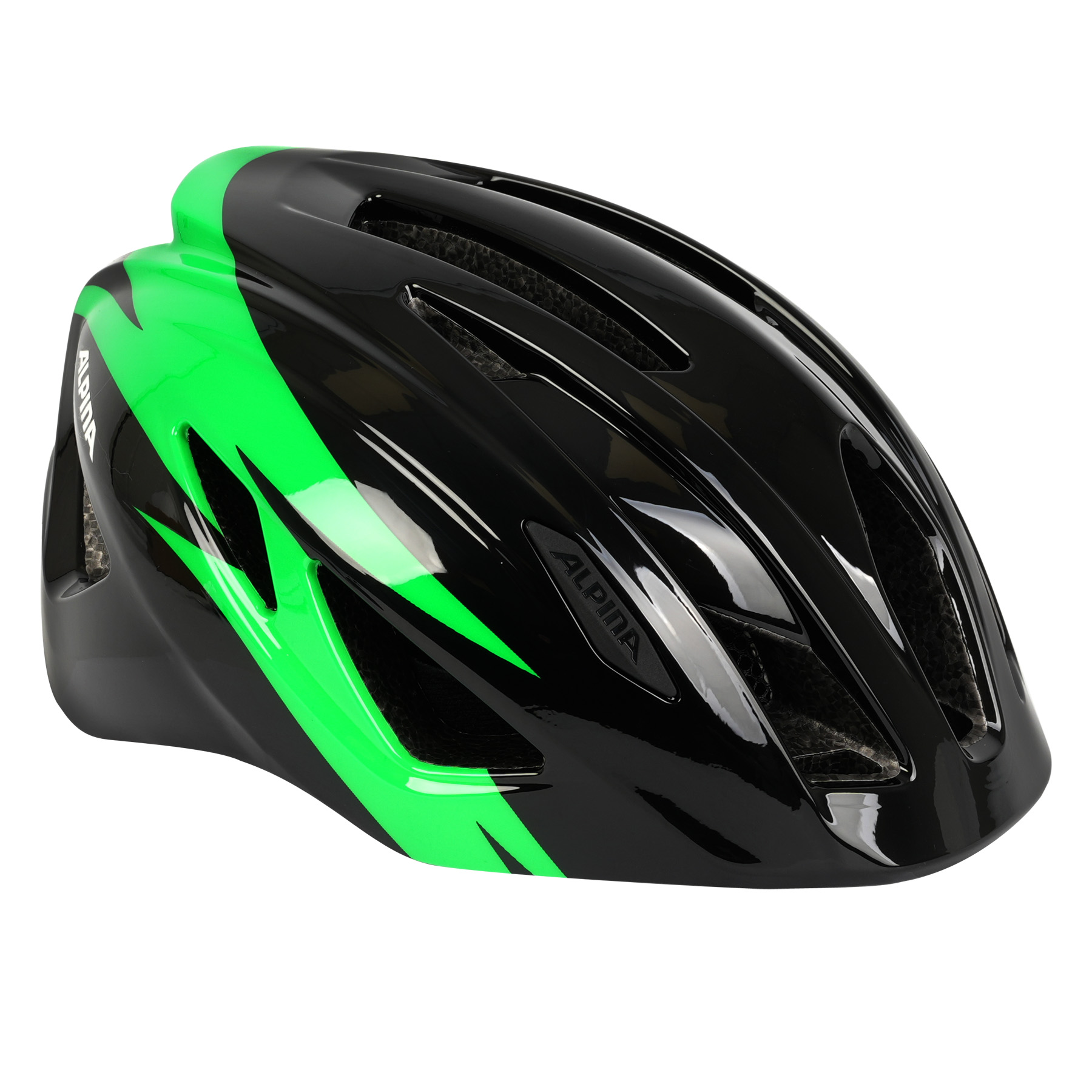 Productfoto van Alpina Pico Kids Bike Helmet - black-green gloss
