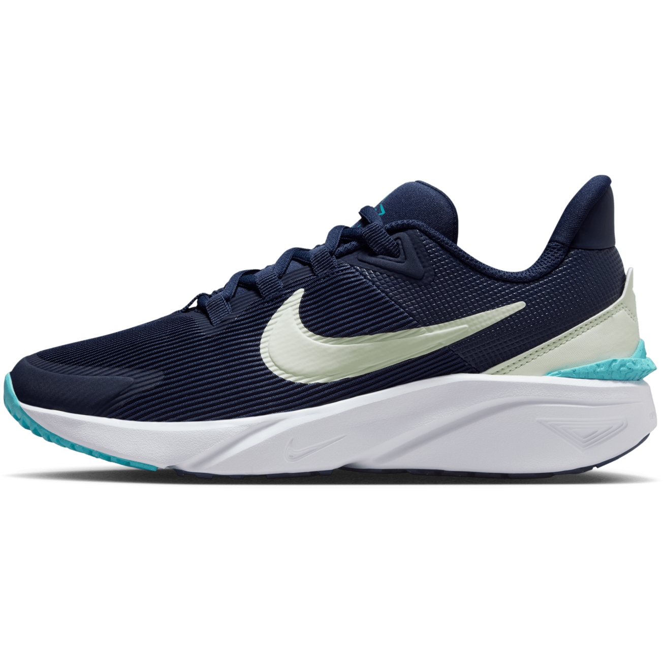 Bild von Nike Star Runner 4 Schuhe für Kinder - midnight navy/volt tint-dusty cactus/white DX7615-409