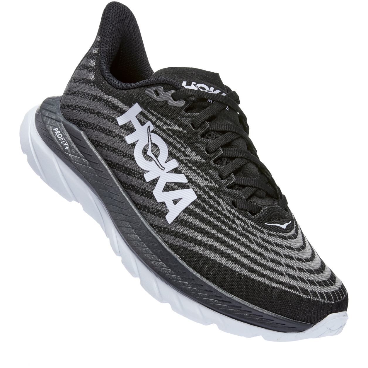 Image of Hoka Mach 5 Wide Women's Running Shoes - black / castlerock