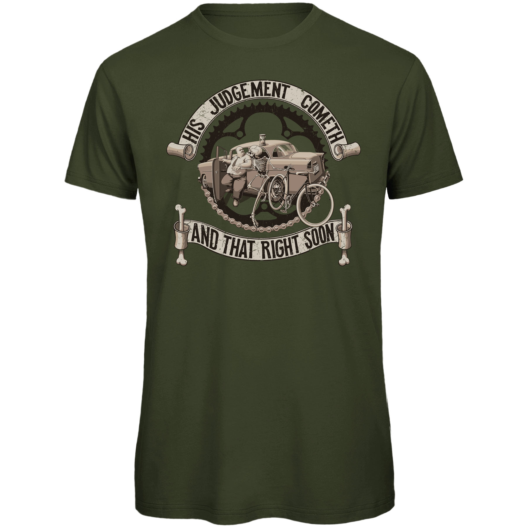 Produktbild von RTTshirts Dead can Ride Fahrrad T-Shirt Herren - khaki