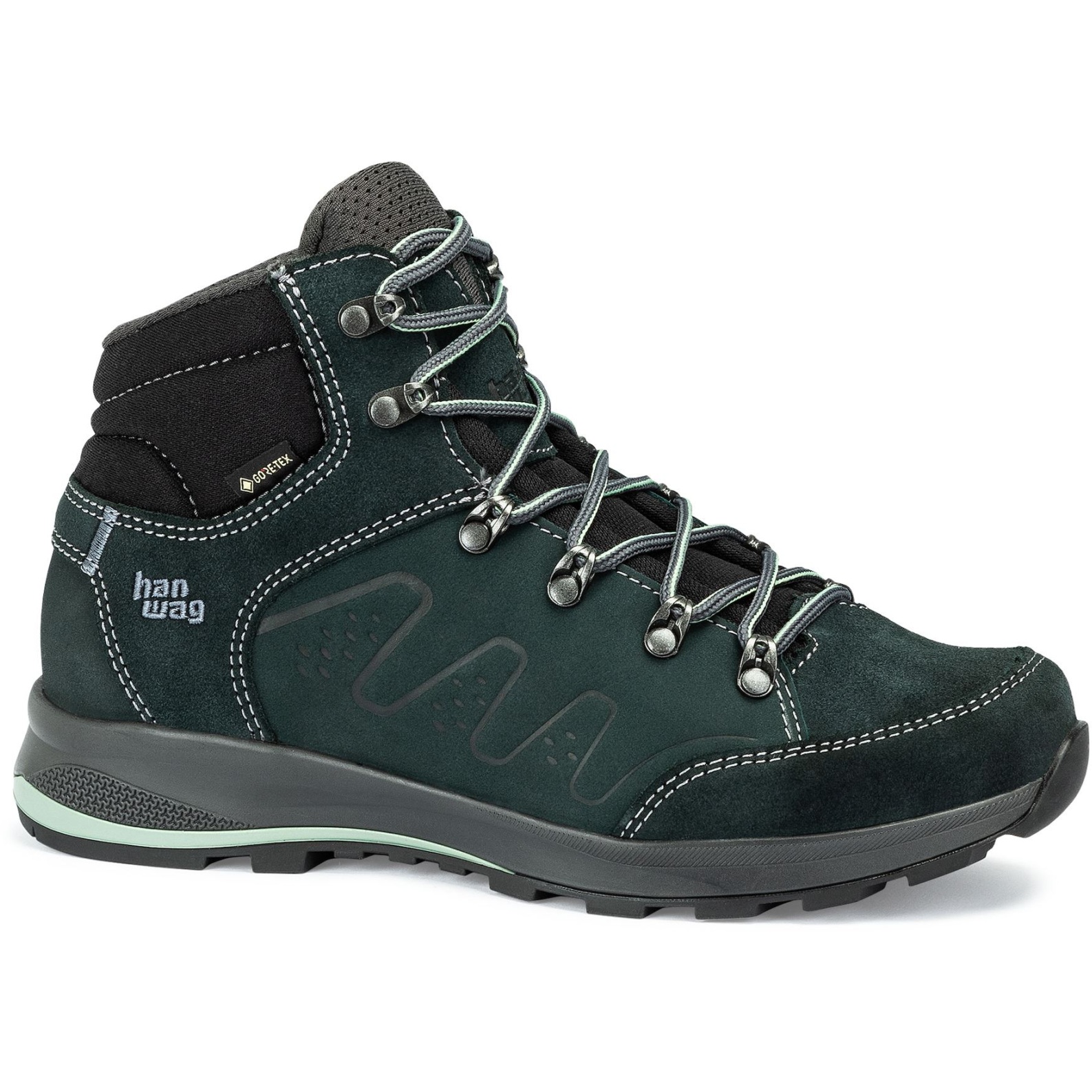 Picture of Hanwag Torsby Lady GTX Shoe - Petrol/Mint